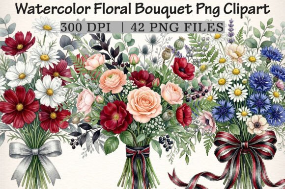 Download Watercolor Floral Bouquet PNG Clipart - Floral bouquet Collection